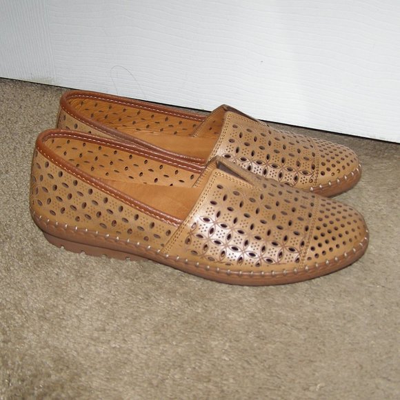 NEW size 8.5 SPRING STEP Oralis Brown Loafers With Box - Picture 4 of 9